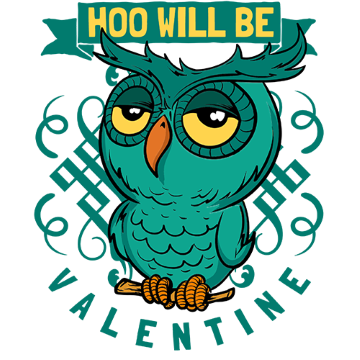 Щампа - Valentine owl